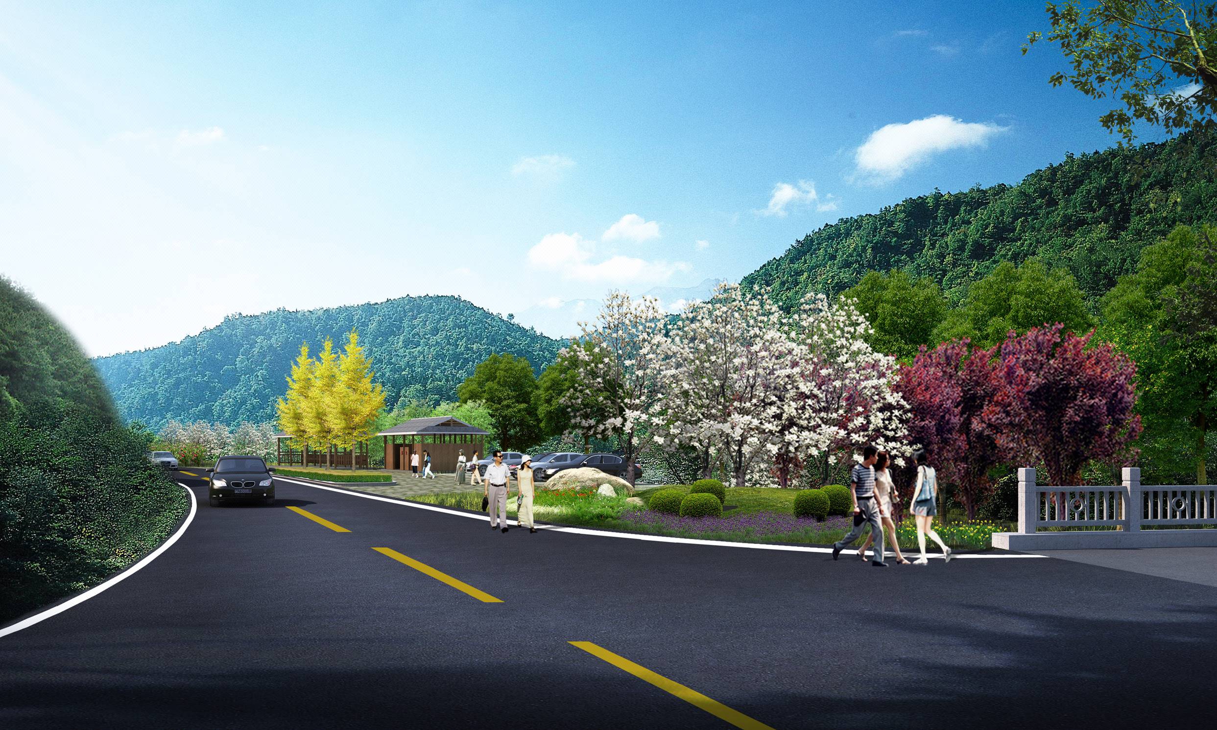 龍脊景區(qū)循環(huán)路二期(二龍橋-大寨)道路景觀綠化專項(xiàng)設(shè)計(jì)