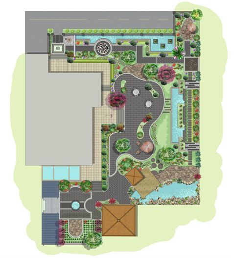 這10多款別墅庭院景觀設(shè)計(jì)圖,回家建別墅的你趕緊收藏起來(lái)吧