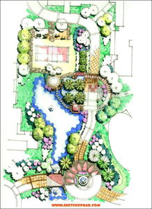 SketchUp在景觀設計中的應用——兩張小平面圖的創作與分享